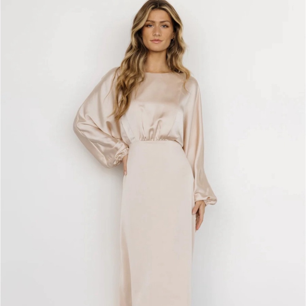NWT Baltic Born Balta Satin Midi Dress